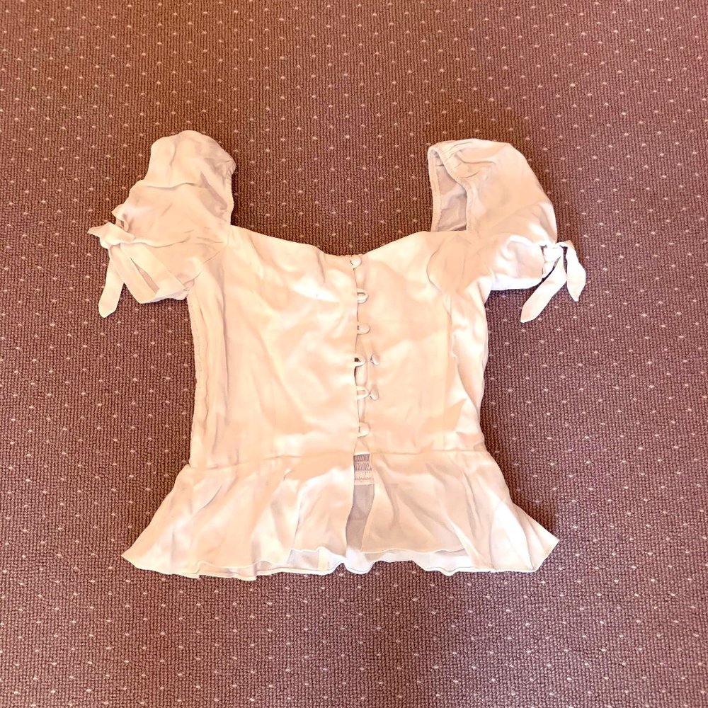 White Reformation Blouse